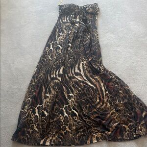 Cameo Leopard Print Maxi Dress